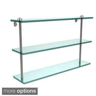 22-inch Triple Tiered Glass Shelf