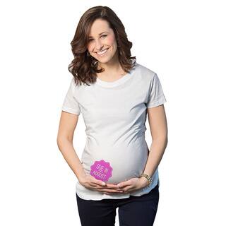 Women's Maternity Due In... August Girl Cotton T-shirt