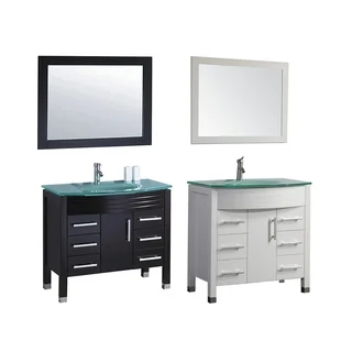 MTD Vanities Figi 36-inch Single Sink Bathroom Vanity Set with Mirror and Faucet