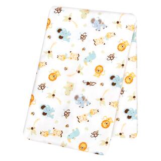 Trend Lab Jungle Friends Deluxe Flannel Swaddle Blanket