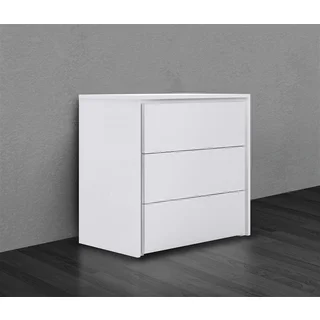 ZEN Collection High Gloss White Lacquer Tall Dresser/ Nightstand by Casabianca Home