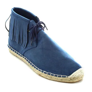 Betani Caterina-1 Women's Lace Up Fringe Espadrille Chukka Ankle Booties