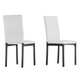 Darcy Espresso Metal Upholstered Dining Chair by INSPIRE Q (Set of 2)