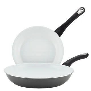 Farberware PURECOOK Grey Ceramic Nonstick Cookware Twin Pack Skillets