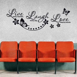 Live Laugh Love Quote Phrases Wall Decal