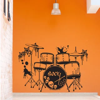 Drums Music Vinyl Wall Art