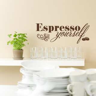 Espresso Yourself Coffee Vinyl Wall Art
