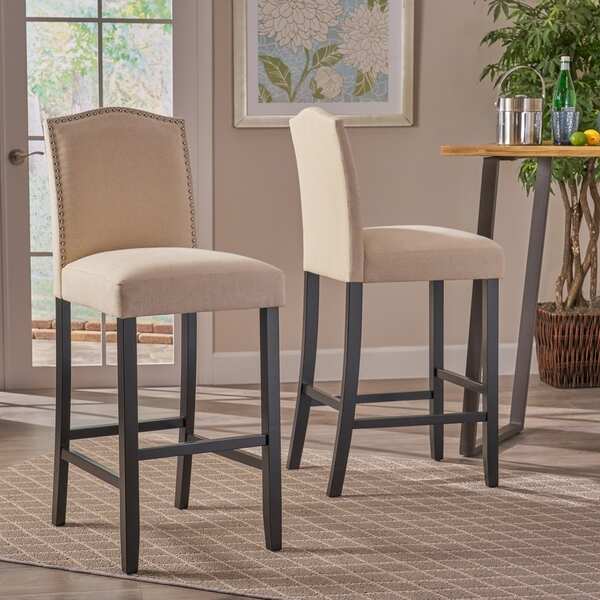 Logan 30-inch Fabric Backed Barstool by Christopher Knight Home (Set of 2). Opens flyout.