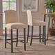 Thumbnail 1, Logan 30-inch Fabric Backed Barstool by Christopher Knight Home (Set of 2).