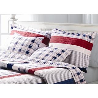 Greenland Home Fashions Nautical Stripe King Sized Pillow Shams (Set of Two)