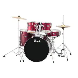 Pearl Roadshow Rs525s 5-piece Wine Red Drum Set