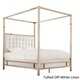 Solivita Queen-size Canopy Champagne Gold Metal Poster Bed by INSPIRE Q