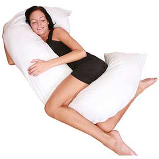 Deluxe Comfort C White Full Body Pillow Cover