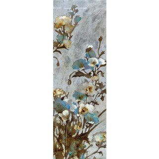 Portfolio Canvas Decor Citrine 'Floral in Silver I' Framed Canvas Wall Art (Set of 2)