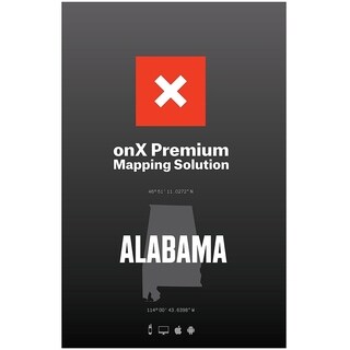 onXmaps HUNT Alabama Public/ Private Land Ownership Topo Maps Micro SD Card for Garmin GPS