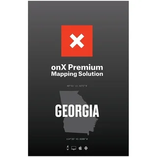onXmaps HUNT Georgia Public/ Private Land Ownership Topo Maps Micro SD Card for Garmin GPS