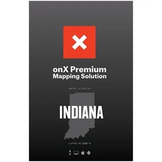 onXmaps HUNT Indiana Public/ Private Land Ownership Topo Maps Micro SD Card for Garmin GPS