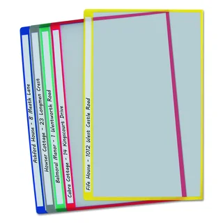C-Line Assorted Colors Legal Write-On Project Folders (Box of 25)