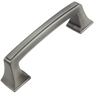 GlideRite 3-inch CC Satin Pewter Cabinet Hardware Deco Base Pull (Pack of 10 or 25)