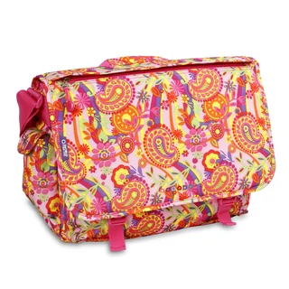 J World Pink Paisley Thomas 15.4-inch Laptop Messenger Bag