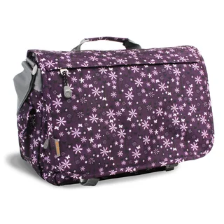 J World Garden Purple Thomas 15.4-inch Laptop Messenger Bag