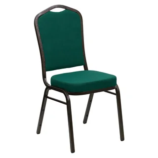 Heliconia Green Upholstered Stack Dining Chairs