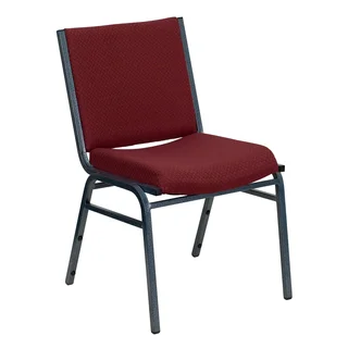 Santem Burgundy Upholstered Stack Dining Chairs