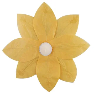Floating Lotus Lanterns Yellow (6 Count)