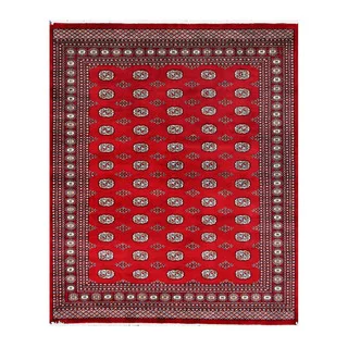 Herat Oriental Pakistani Hand-knotted Bokhara Wool Rug (8'1 x 9'11)