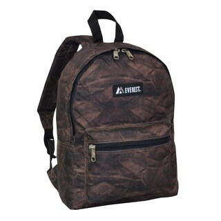 Everest 15-inch Basic Brown Rock Backpack with Padded Shoulder Straps