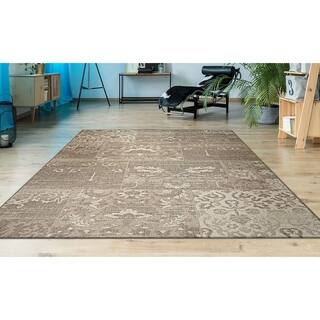 Couristan Afuera Country Cottage/ Beige-ivory Rug (6' x 9')