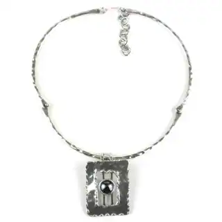Hematite Grill Silverplated Necklace (South Africa)