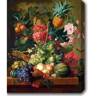Fruits and Flowers' Oil on Canvas Art