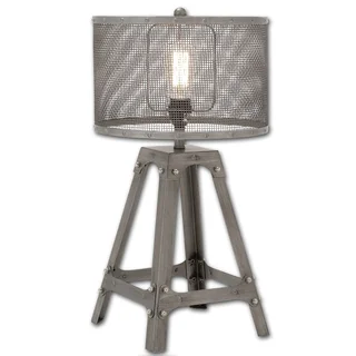 Industrial Cage Metal Table Lamp