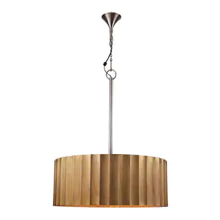 Dimond Home Large Brass Clad Ribbed Pendant