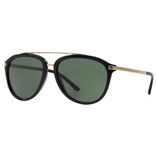 Versace Men's VE4299 Plastic Pilot Sunglasses