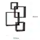 Danya B. Intersecting Cube Shelves - Espresso - Thumbnail 2