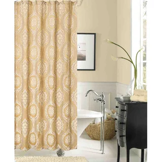 Monaco Damask Polyester Shower Curtain
