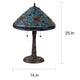 Tiffany Style Turquoise Blue Dragonfly Table Lamp - Thumbnail 2