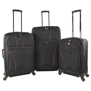 Traveler's Club Bowman 2.0 3-piece Expandable Softside Spinner Luggage Set