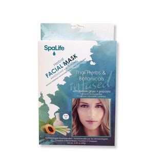 Spa Life Thai Herbs Lemongrass Papaya Botanicals Mask (3 Treatments)