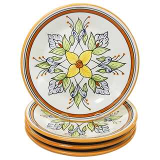 Handmade Le Souk Ceramique Salvena Design Side Plates (Set of 4) (Tunisia)