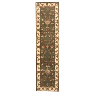 Herat Oriental Indo Hand-tufted Mahal Wool Runner (2'7 x 10')