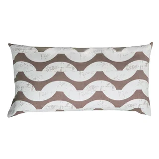 Rizzy Home Khaki And White Rectangle Pillow Cover
