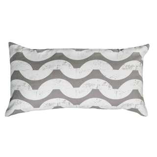Rizzy Home Grey And White Rectangle Pillow Cover