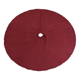 Victory Lane Crimson 53-inch Round Hemmed Tree Skirt