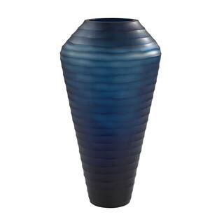 Dimond Home Deep Blue Indigo Ribbed Vase