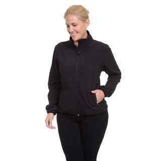 Champion Women's Plus Mock Neck Two Sided Anti-pull Textured Microfleece Jacket