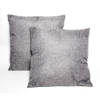 Dark Grey 16-inch Throw Pillows (Set of 2)