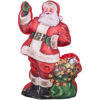Photorealistic Illustrated Santa with Gift Bag Indoor/ Outdoor Inflatable